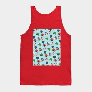 Winter Hats Pattern Tank Top